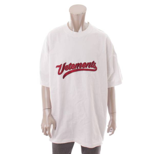 ヴェトモン(VETEMENTS) 18SS ベースボールロゴ 刺繍 Tシャツ MSS18TR37 