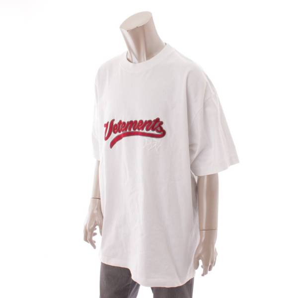 ヴェトモン(VETEMENTS) 18SS ベースボールロゴ 刺繍 Tシャツ MSS18TR37