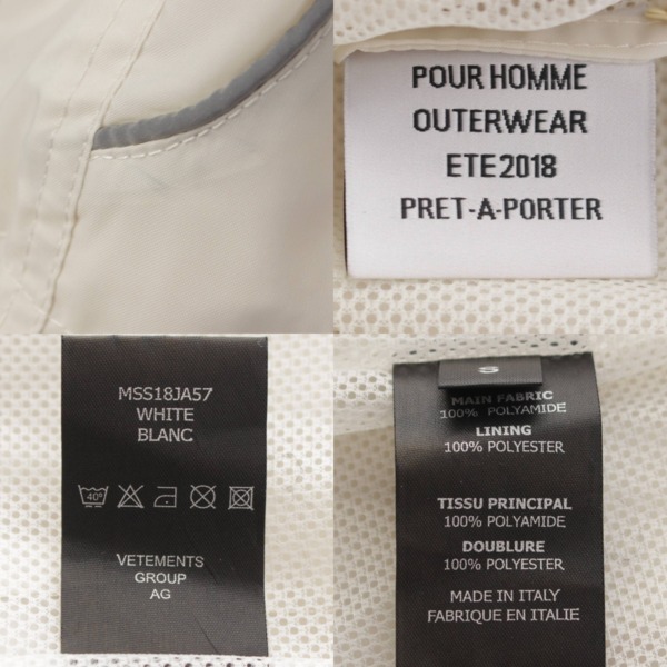 先行SALE】ヴェトモン VETEMENTS 18SS アノラックパーカープルオーバー