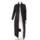 メルトン 襟リブ スタンドカラー ロング コート FG-C02-118 ブラック S